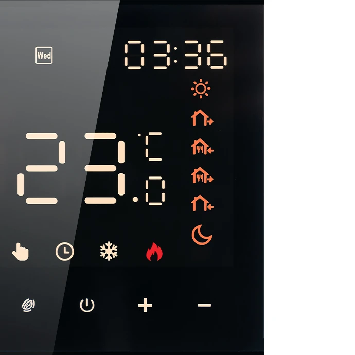 Programuojamas termostatas (Termoreguliatorius) Juodas ME82H(LED) WIFI