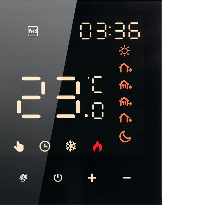 Programuojamas termostatas (Termoreguliatorius) Juodas ME82H(LED)