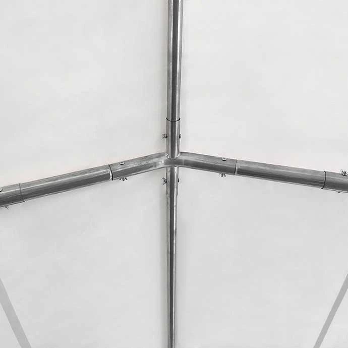 PVC Palapinė - Paviljonas Zeltpro 6 x 12 Baltas/Pilkas