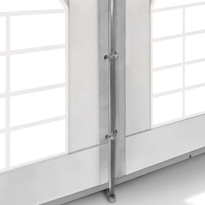 PVC Palapinė - Paviljonas Zeltpro 6 x 12 Baltas/Pilkas