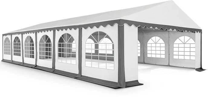 PVC Palapinė - Paviljonas Zeltpro 6 x 12 Baltas/Pilkas