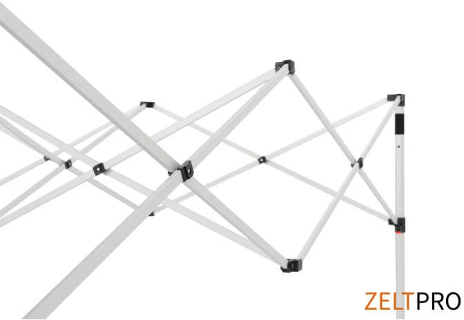Reklaminė Palapinė 3x4,5 pasirinktos spalvos Zeltpro TITAN su 4 sienomis ir termo lipdukais (3 vnt.) ant stogo šonų
