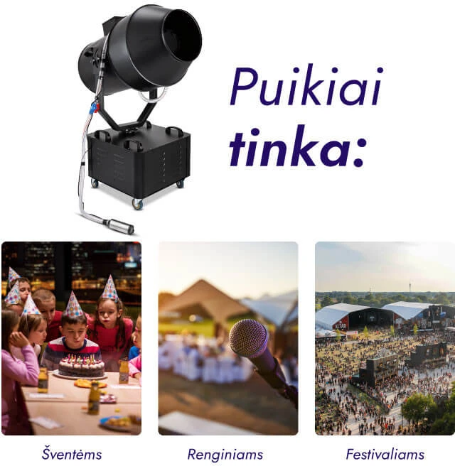 Putų patranka 3000W STOMAN PREMIUM