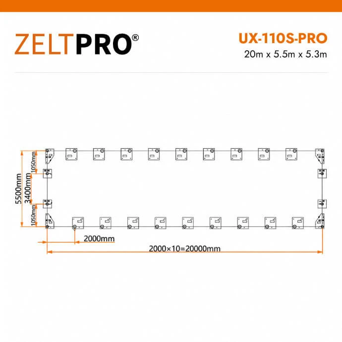 Tentinis angaras Zeltpro UX-110S-PRO Series