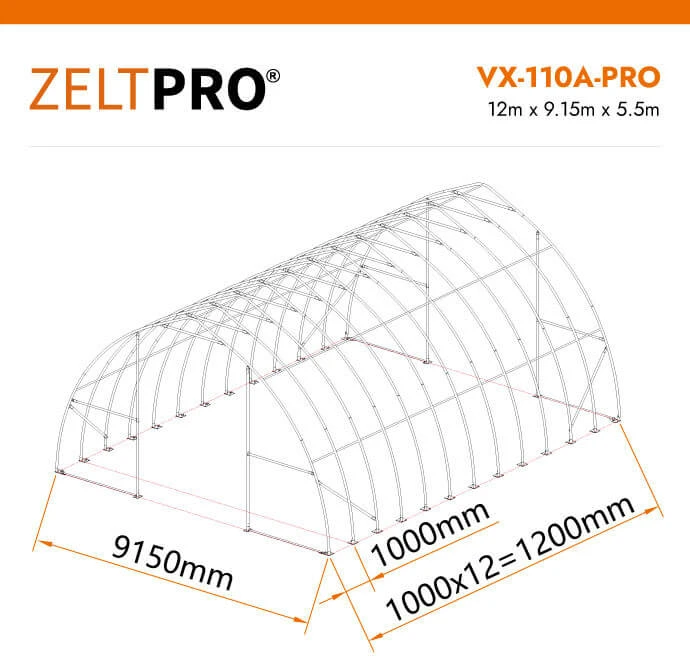 Tentinis angaras Zeltpro VX-110A-PRO Series