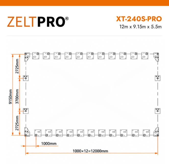 Tentinis angaras Zeltpro XT-240S-PRO Series