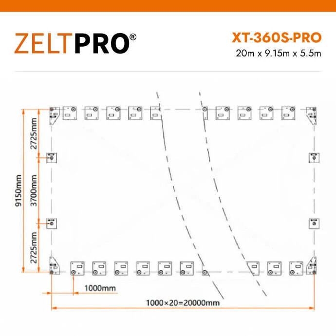 Tentinis angaras Zeltpro XT-360S-PRO Series
