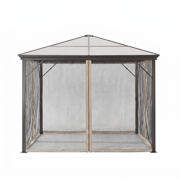 Tinkleliai nuo uodų (4 sienos) skirtos Lauko Pavėsinei Zeltpro Deluxe 300x300 Ruda