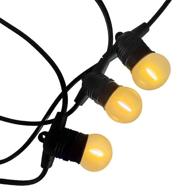 Tonro Lauko girlianda (LED lemputės) 10 m Glow juoda Matinė