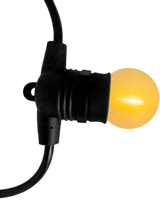 Tonro Lauko girlianda (LED lemputės) 10 m Glow juoda Matinė