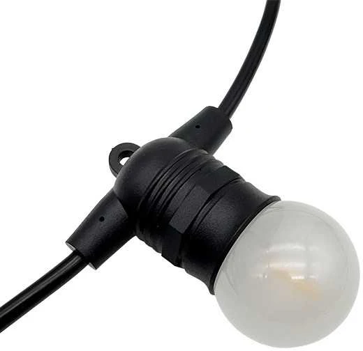 Tonro Lauko girlianda (LED lemputės) 10 m Glow juoda Matinė