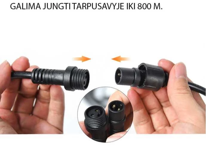 Tonro Lauko girlianda (LED lemputės) 100 m Drop