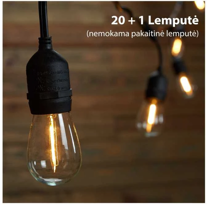 Tonro Lauko girlianda (LED lemputės) 100 m Drop