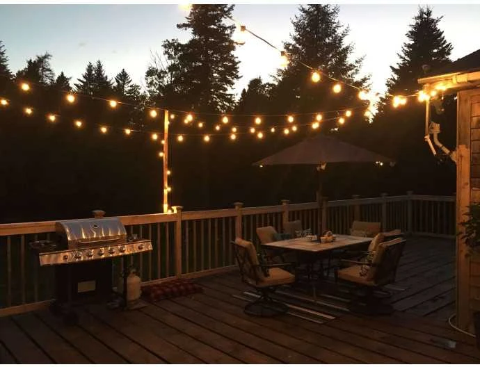 Tonro Lauko girlianda (LED lemputės) 150 m Glow juoda
