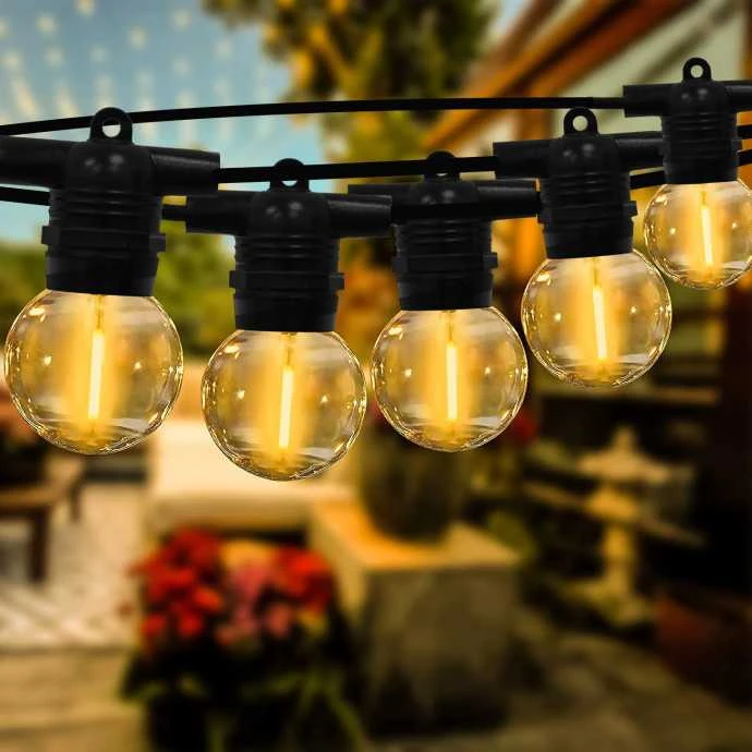 Tonro Lauko girlianda (LED lemputės) 150 m Glow juoda