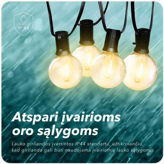Tonro Lauko girlianda su saulės baterija (LED) Elegance