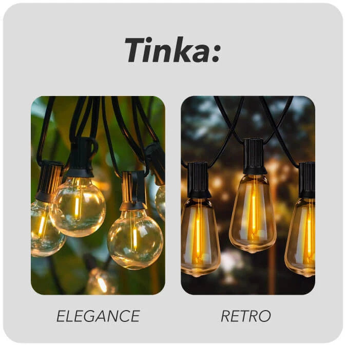 Tonro Lempučių girliandos prailginimo laidas Connect (Elegance, Retro)
