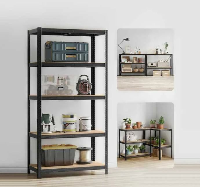 Tonro Sandėliavimo lentynos stelažai 180x90x40 PRO Juoda (2 vnt)