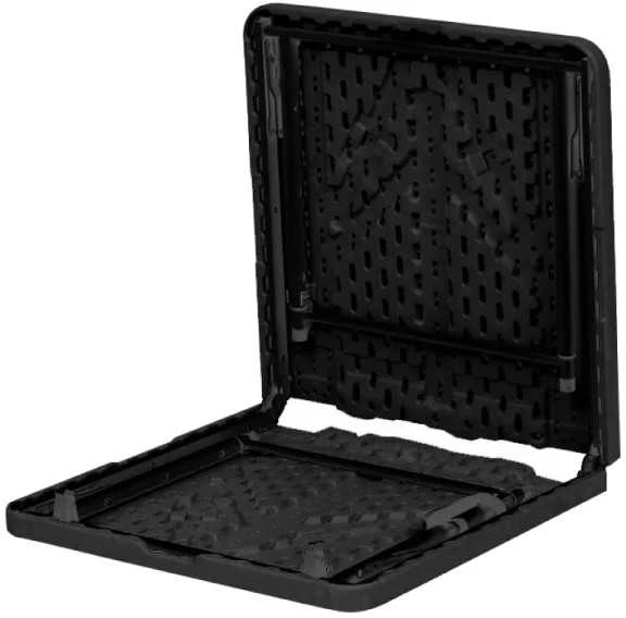 Tonro Sulankstomas stalas 120 cm Juodas
