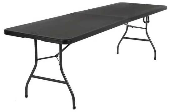 Tonro Sulankstomas stalas 150 cm Juodas
