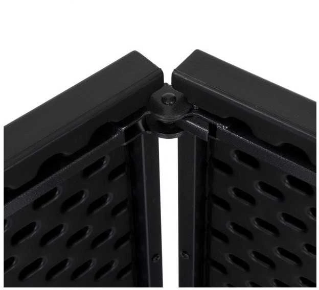 Tonro Sulankstomas stalas 150 cm Juodas