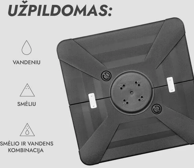 Zeltpro Lauko skėčio padas - pagrindas SOLID (pasunkintas) iki 150 kg