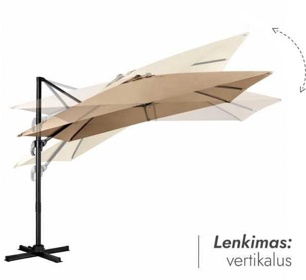 Zeltpro Lauko skėtis su padu Comfort Taupe