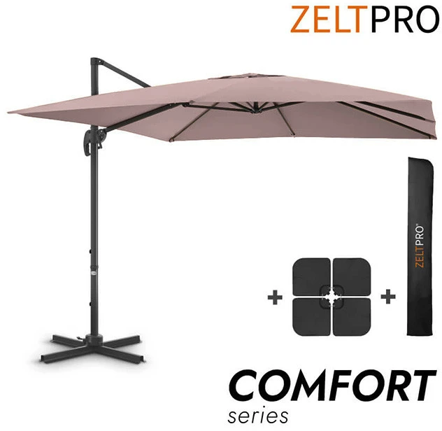 Zeltpro Lauko skėtis su padu ir užvalkalu Comfort Taupe