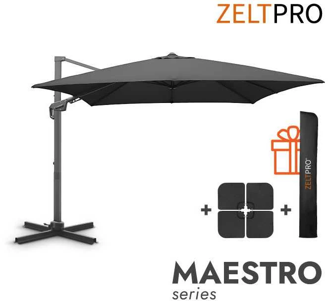 Zeltpro Lauko skėtis su padu (užvalkalas dovanų) Maestro Antracito