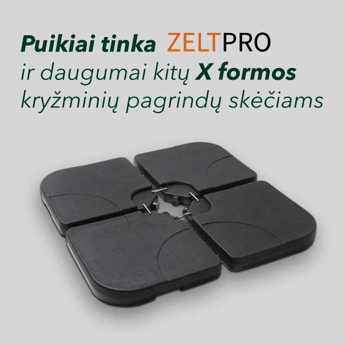 Zeltpro Lauko skėtis su padu (užvalkalas dovanų) Maestro Taupe