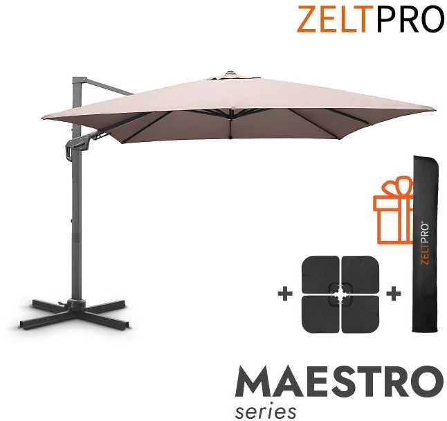 Zeltpro Lauko skėtis su padu (užvalkalas dovanų) Maestro Taupe