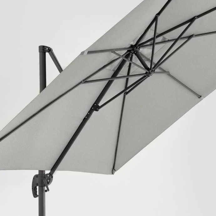 Zeltpro Lauko skėtis su Solid padu ir užvalkalu Comfort Light Pilkas