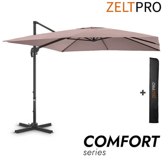 Zeltpro Lauko skėtis su užvalkalu Comfort Taupe
