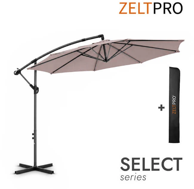 Zeltpro Lauko skėtis su užvalkalu Select Taupe