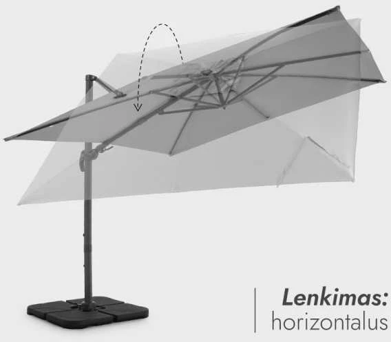 Zeltpro Lauko skėtis (užvalkalas dovanų) Maestro Light Pilkas