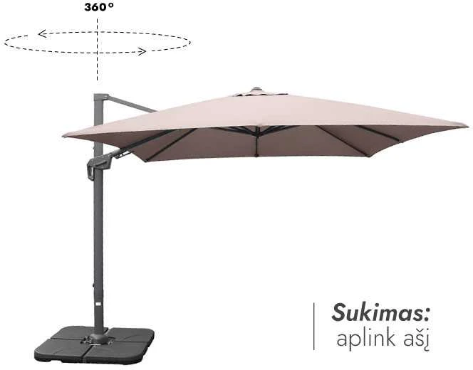 Zeltpro Lauko skėtis (užvalkalas dovanų) Maestro Taupe