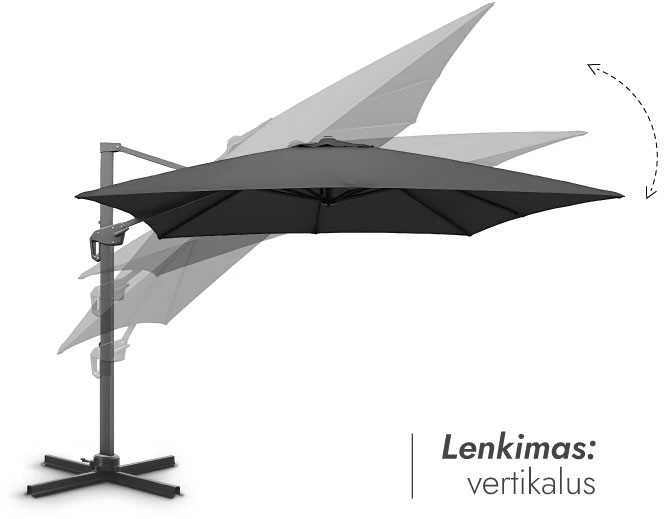 Zeltpro Lauko skėtis (užvalkalas dovanų) Lounge Antracito