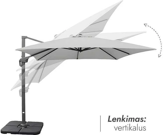 Zeltpro Lauko skėtis (užvalkalas dovanų) Lounge Light Pilkas