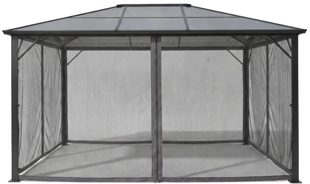 Zeltpro Tinklelis nuo uodų (4 sienos) skirtas Lauko Pavėsinei Zelptro Deluxe 300x400 Pilka