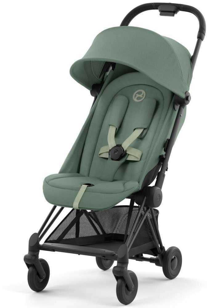 Vežimėlis CYBEX COYA Matt Juodas Leaf Žalias, žalias, žema kaina