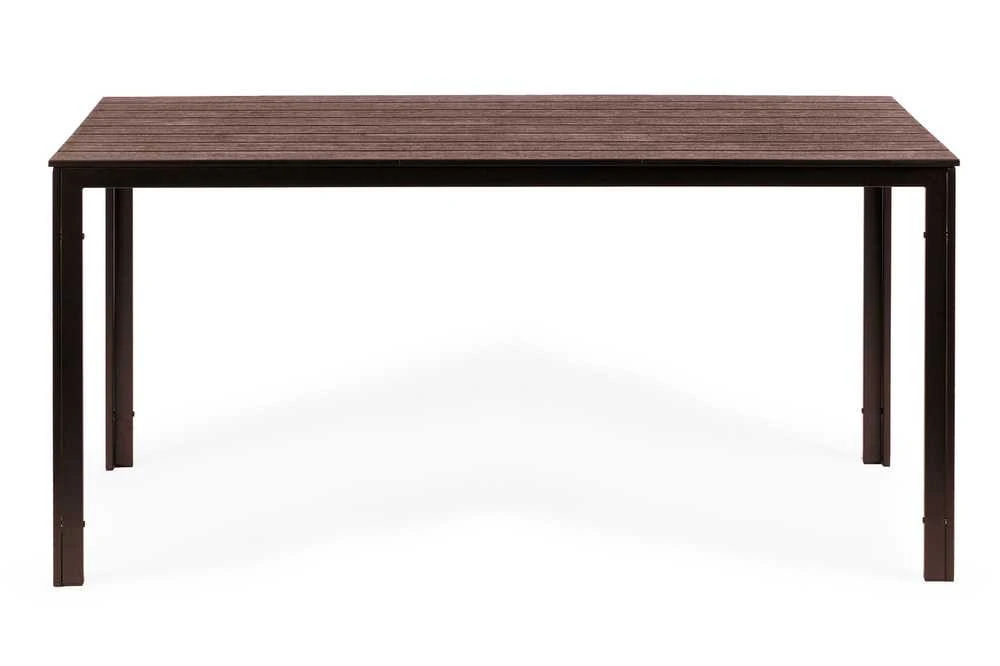 6 vietų rudas sodo stalas 156 x 78 cm