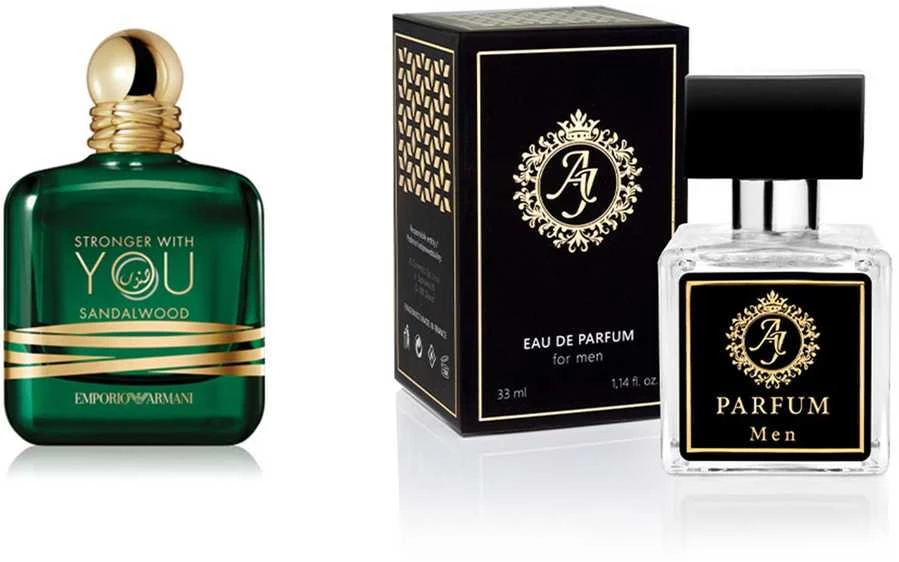 AJ Deluxe Nr343 kvepalai įkvėpti Armani - Stronger With You Sandalwood EDP 100 ml