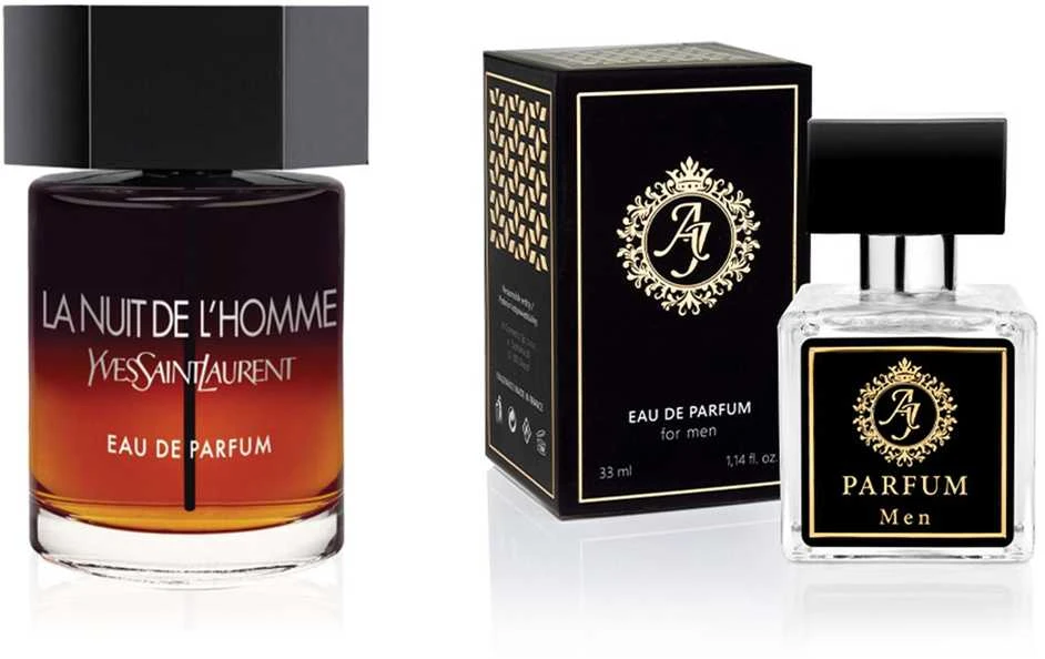 AJ Deluxe Nr481 kvepalai įkvėpti Yves Saint Laurent - La Nuit Del'Homme EDP 2019 33 ml