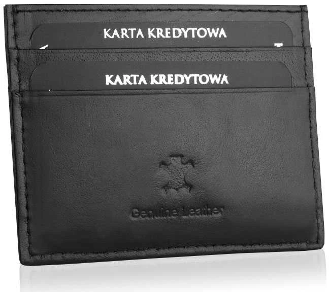 Akcija BETLEWSKI® odinis kreditinės kortelės dėklas (juodas)