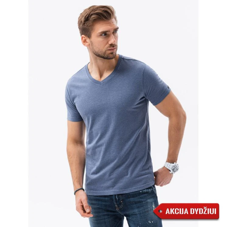 Akcija: Vyriški mėlyni marškinėliai Kemol