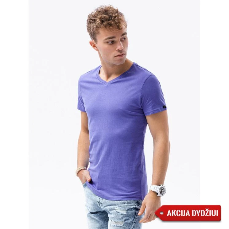 Akcija: Vyriški violetiniai marškinėliai Kemol