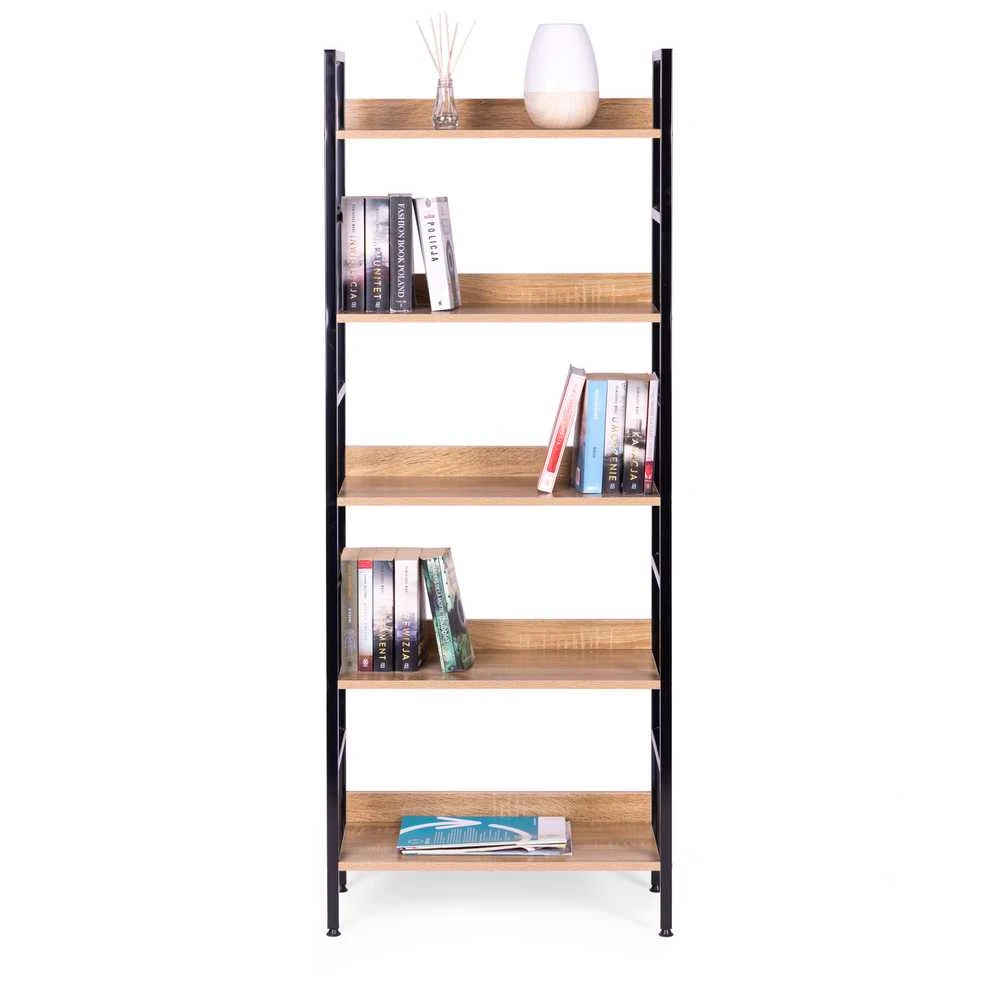 ModernHome loftinio stiliaus lentyna su 5 lentynomis, 160 cm aukščio