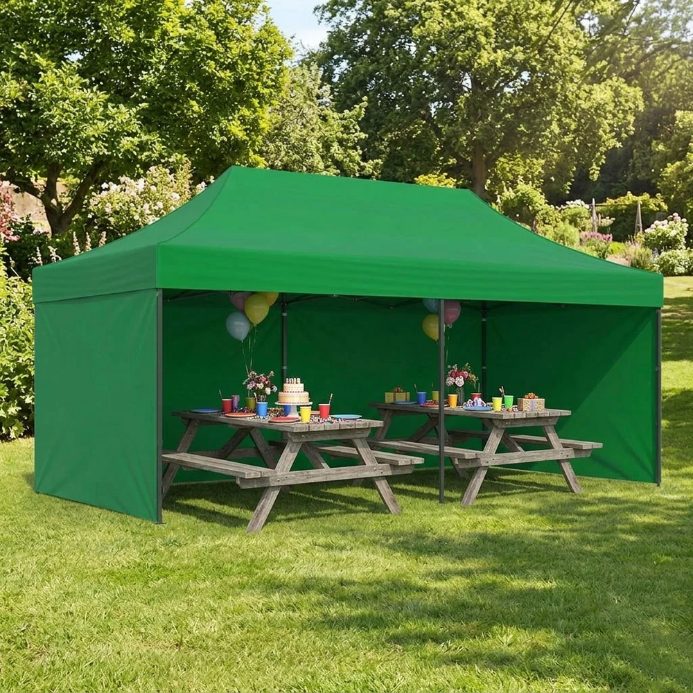 Automatiškai surenkama sodo pavėsinė 3×6 m žalia MultiGarden
