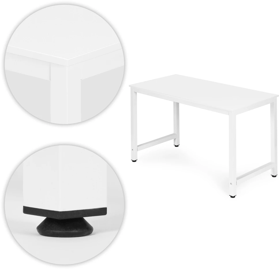 Baltas kompiuterinis/mokyklinis stalas 120x60 cm ModernHome