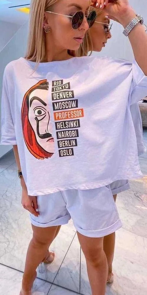 Baltas moteriškas komplektas Vendetta